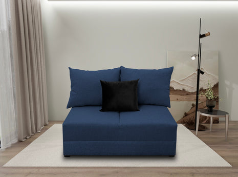 Sala Modular El Bazar Store Noruega 2-2 Azul Marino lino nacional 2 Love seat