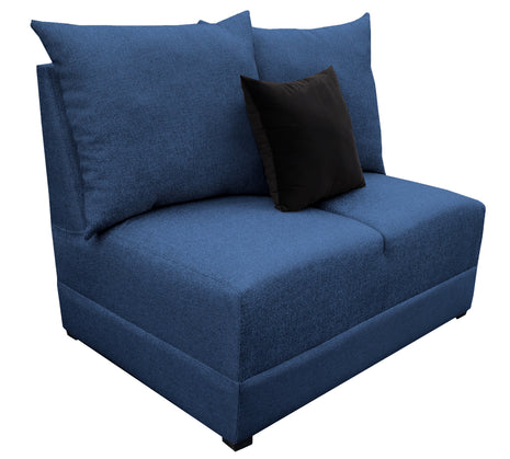 Love Seat El Bazar Store Orlando Azul marino Tela Lino nacional Sillon 2 plazas Modular