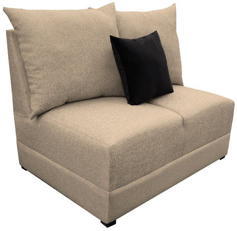 Love Seat El Bazar Store Orlando Beige Tela Lino nacional Sillon 2 plazas Modular