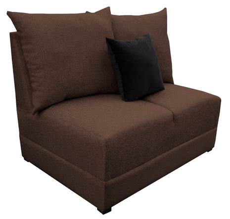 Love Seat El Bazar Store Orlando Chocolate Tela Lino nacional Sillon 2 plazas Modular