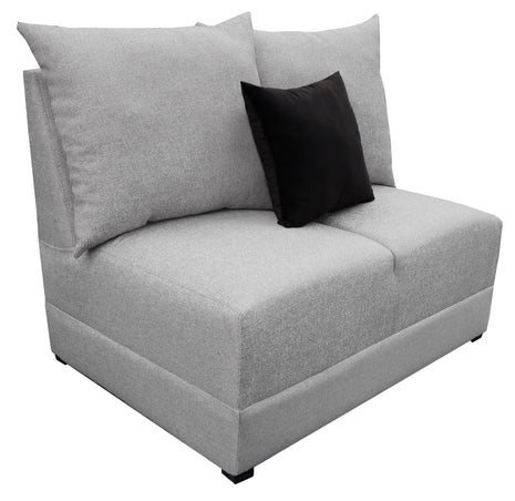 Love Seat El Bazar Store Orlando Gris plata Tela Lino nacional Sillon 2 plazas Modular