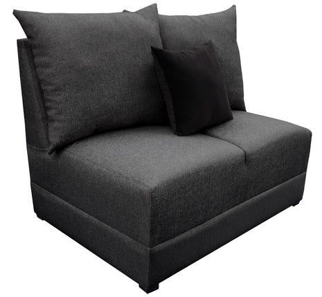 Love Seat El Bazar Store Orlando Gris Oxford Tela Lino nacional Sillon 2 plazas Modular