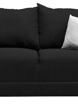 Love seat El Bazar Store Atlanta Lino Negro 2 plazas Modular Moderno