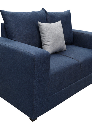 Love seat El Bazar Store Miami Lino azul marino 2 plazas, Modular, Moderno, Sala