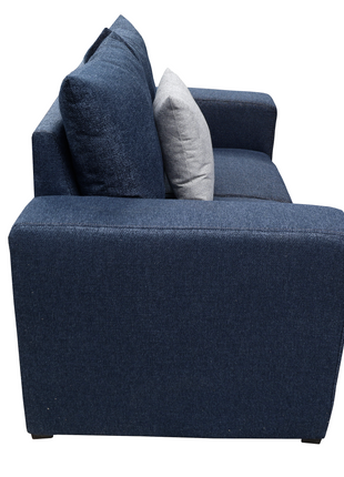 Love seat El Bazar Store Miami Lino azul marino 2 plazas, Modular, Moderno, Sala