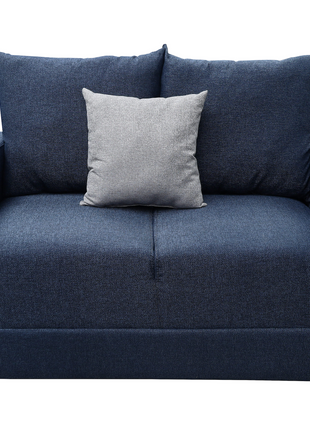 Love seat El Bazar Store Miami Lino azul marino 2 plazas, Modular, Moderno, Sala