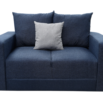 Love seat El Bazar Store Miami Lino azul marino 2 plazas, Modular, Moderno, Sala