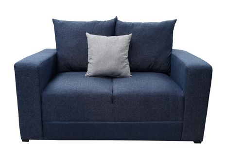 Love seat El Bazar Store Miami Lino azul marino 2 plazas, Modular, Moderno, Sala
