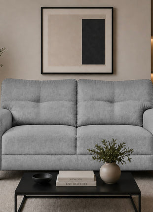 Sala Modular 3-2 El Bazar Store Sidney Lino nacional Gris Plata Sofá Love seat