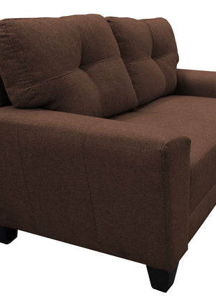 Sala Modular 3-2-1 El Bazar Store Sidney Chocolate, Sofa, Love seat y sillon