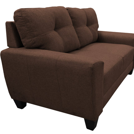 Sala Modular 3-2-1 El Bazar Store Sidney Chocolate, Sofa, Love seat y sillon
