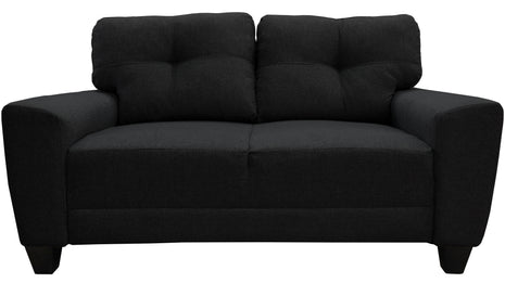 Love seat El Bazar Store Sidney Lino Negro 2 plazas, Modular, Moderno, Sala, Sofa