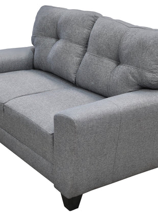 Love seat El Bazar Store Sidney Lino Gris plata 2 plazas, Modular, Moderno, Sala, Sofa