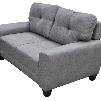 Love seat El Bazar Store Sidney Lino Gris plata 2 plazas, Modular, Moderno, Sala, Sofa