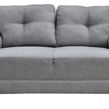 Love seat El Bazar Store Sidney Lino Gris plata 2 plazas, Modular, Moderno, Sala, Sofa