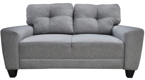 Love seat El Bazar Store Sidney Lino Gris plata 2 plazas, Modular, Moderno, Sala, Sofa