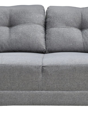 Sala Modular 3-2-1 El Bazar Store Sidney Gris Plata, Sofa, Love seat y sillon