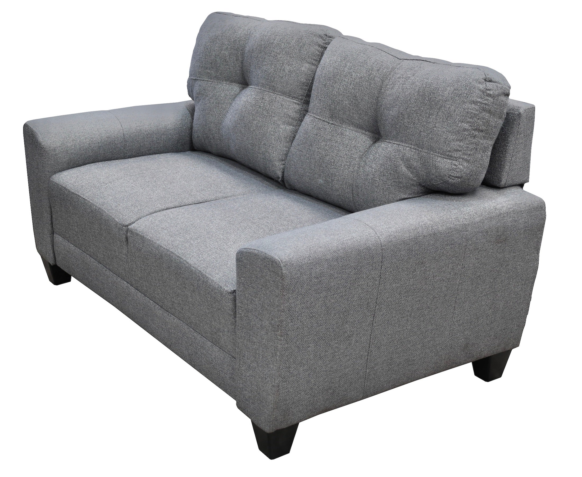 Sala Modular 3-2-1 El Bazar Store Sidney Gris Plata, Sofa, Love seat y sillon
