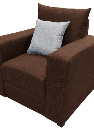 Sala Modular 3-2-1 El Bazar Store Miami Chocolate, Sofa, Love seat y sillon