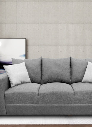 Sofa El Bazar Store Miami Lino Gris Plata 3 Plazas, Modular, Moderno, Sala