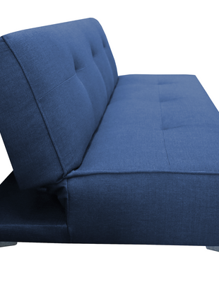 Sofa Cama Reclinable El Bazar Store Milo Azul Marino , Futon 3 posiciones, Sala