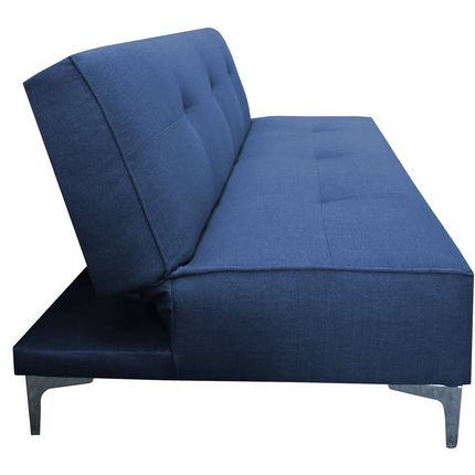 Sofa Cama Reclinable El Bazar Store Milo Azul Marino , Futon 3 posiciones, Sala