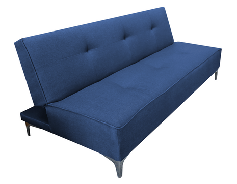Sofa Cama Reclinable El Bazar Store Milo Azul Marino , Futon 3 posiciones, Sala