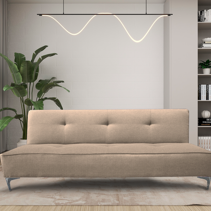 Sofa Cama Reclinable El Bazar Store Milo Beige , Futon 3 posiciones, Sala