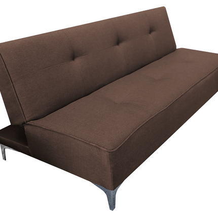 Sofa Cama Reclinable El Bazar Store Milo Chocolate , Futon 3 posiciones, Sala
