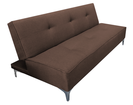 Sofa Cama Reclinable El Bazar Store Milo Chocolate , Futon 3 posiciones, Sala