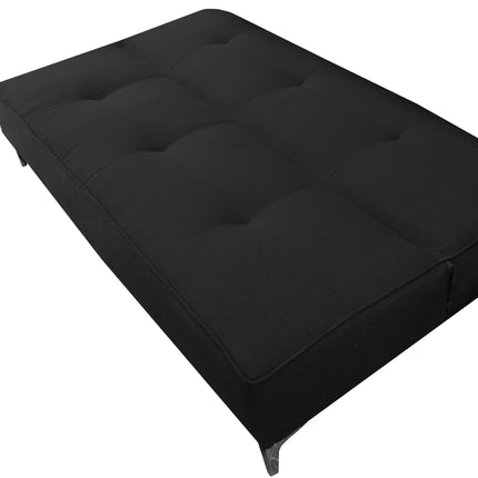 Sofa Cama Reclinable El Bazar Store Milo Negro , Futon 3 posiciones, Sala