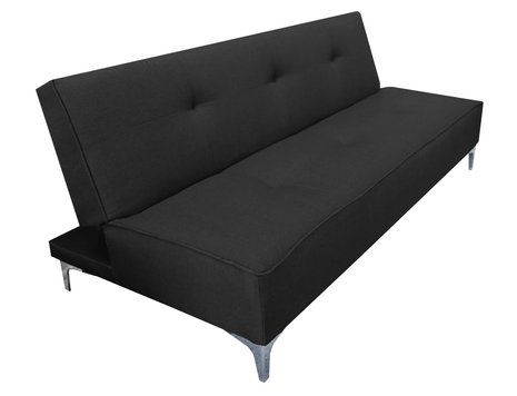 Sofa Cama Reclinable El Bazar Store Milo Negro , Futon 3 posiciones, Sala