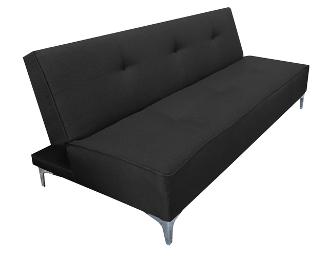 Sofa Cama Reclinable El Bazar Store Milo Negro , Futon 3 posiciones, Sala