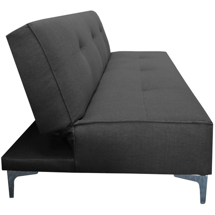 Sofa Cama Reclinable El Bazar Store Milo Gris Oxford , Futon 3 posiciones, Sala
