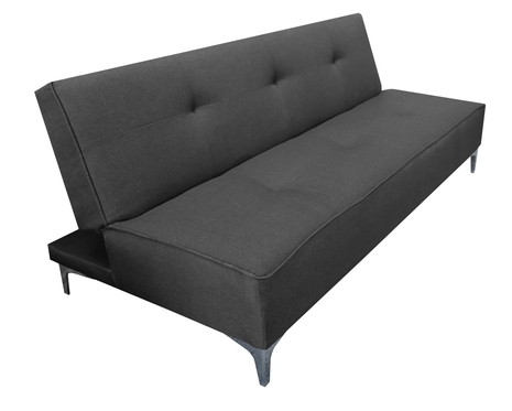 Sofa Cama Reclinable El Bazar Store Milo Gris Oxford , Futon 3 posiciones, Sala