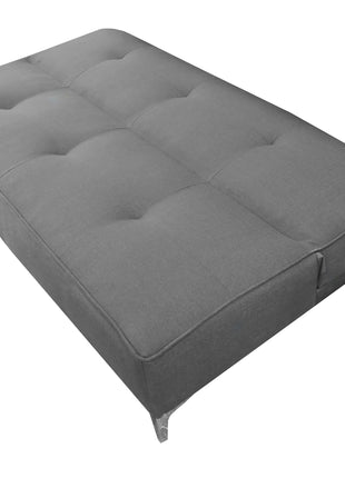 Sofa Cama Reclinable El Bazar Store Milo Gris Plata , Futon 3 posiciones, Sala