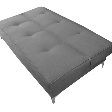 Sofa Cama Reclinable El Bazar Store Milo Gris Plata , Futon 3 posiciones, Sala