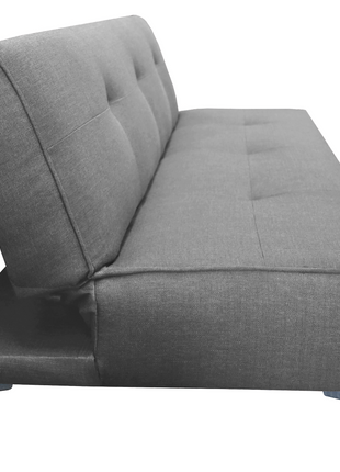 Sofa Cama Reclinable El Bazar Store Milo Gris Plata , Futon 3 posiciones, Sala