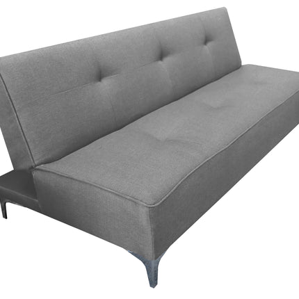 Sofa Cama Reclinable El Bazar Store Milo Gris Plata , Futon 3 posiciones, Sala