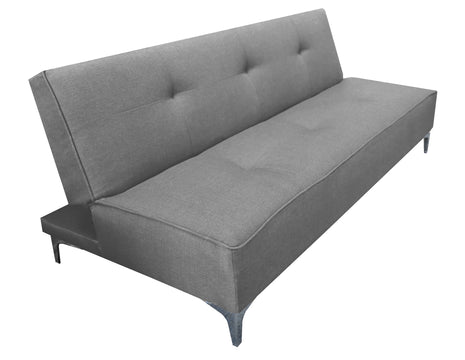 Sofa Cama Reclinable El Bazar Store Milo Gris Plata , Futon 3 posiciones, Sala