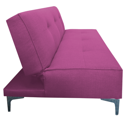 Sofa Cama Reclinable El Bazar Store Milo Rosa , Futon 3 posiciones, Sala