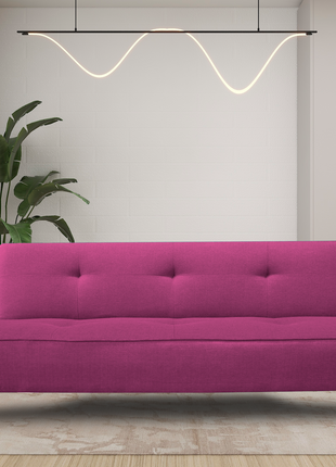 Sofa Cama Reclinable El Bazar Store Milo Rosa , Futon 3 posiciones, Sala