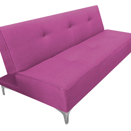 Sofa Cama Reclinable El Bazar Store Milo Rosa , Futon 3 posiciones, Sala