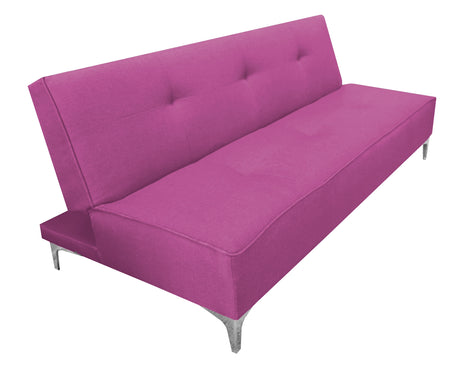 Sofa Cama Reclinable El Bazar Store Milo Rosa , Futon 3 posiciones, Sala