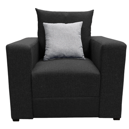 Sala Modular 3-2-1 El Bazar Store Negro, Sofa, Love seat y sillon