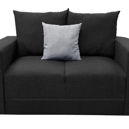 Sala Modular 3-2-1 El Bazar Store Negro, Sofa, Love seat y sillon
