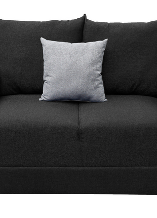 Love seat El Bazar Store Miami Lino negro 2 plazas, Modular, Moderno, Sala