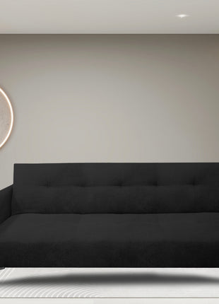 Sofa Cama Reclinable El Bazar Store Paris Terciopelo 3 posiciones Brazos movibles Sala