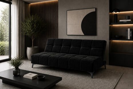 Sofá Cama Reclinable El Bazar Store New York Terciopelo Futón 3 posiciones