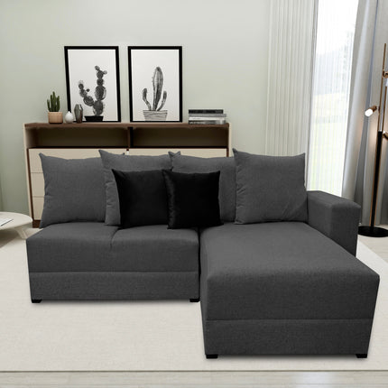 Sala Esquinera Orlando Gris Oxford - 200 x 160 cm, El Bazar Store
